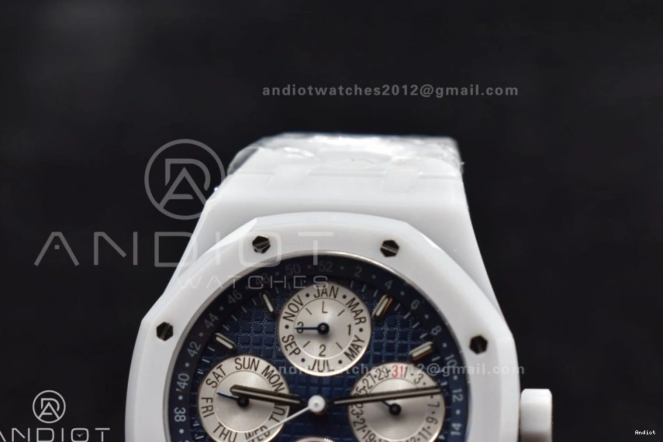 on Bracelet Best APSF Edition Oak Ceramic White Perpetual Ceramic A5134 Royal 26579cb Calendar 1207